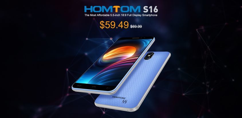 HOMTOM S16 - Самый эргономичный смартфон с дисплеем 5.5 дюймов!