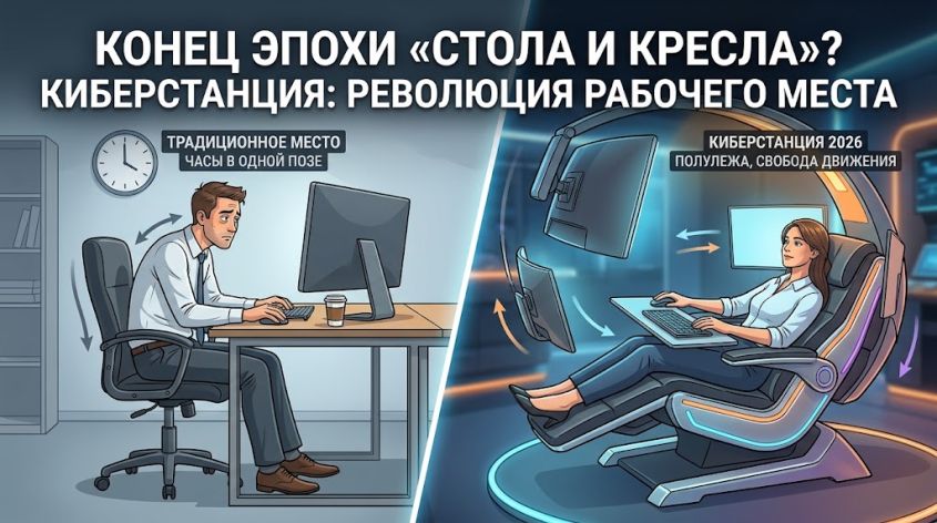 Рабочее место, в котором не нужно сидеть: зачем компьютеру киберстанция